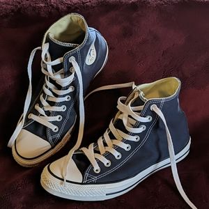 Converse high Chuck Taylor Navy sz men 8 women 10